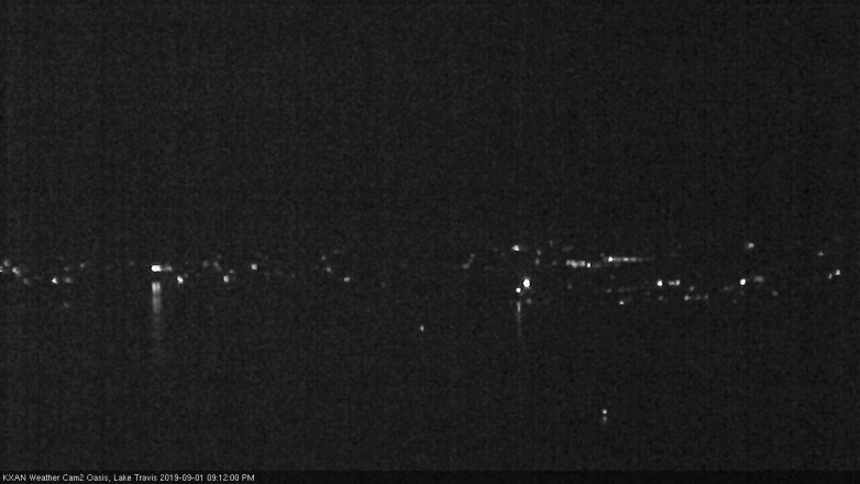 Lake Travis webcam, September 1, 2019 8:15 PM CT