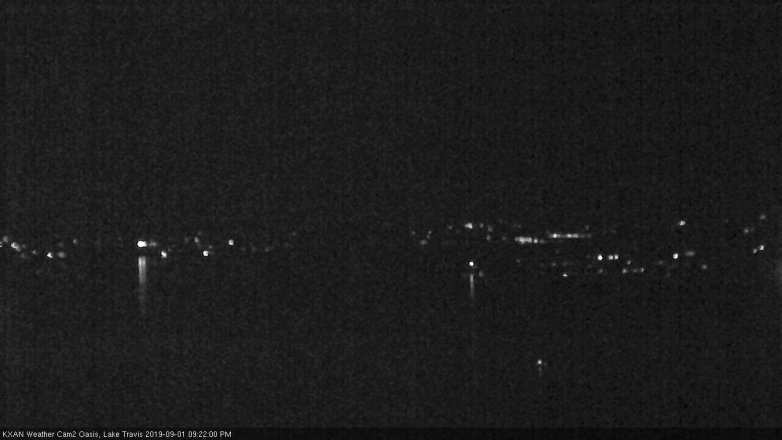 Lake Travis webcam, September 1, 2019 8:25 PM CT