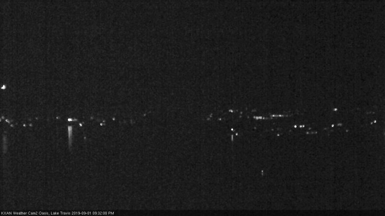 Lake Travis webcam, September 1, 2019 8:35 PM CT