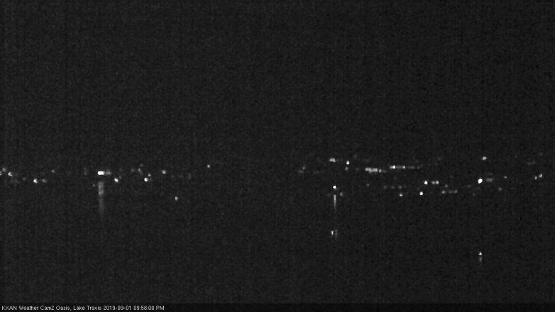 Lake Travis webcam, September 1, 2019 9:00 PM CT