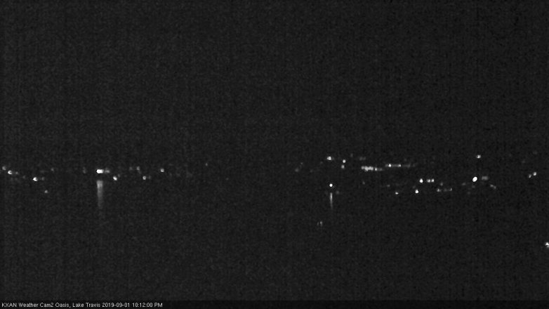 Lake Travis webcam, September 1, 2019 9:15 PM CT