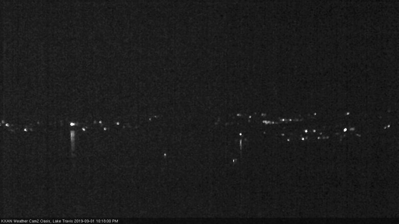 Lake Travis webcam, September 1, 2019 9:20 PM CT