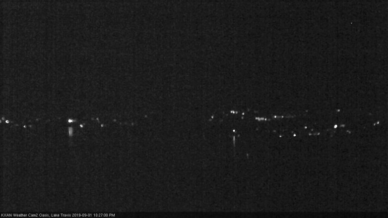 Lake Travis webcam, September 1, 2019 9:30 PM CT