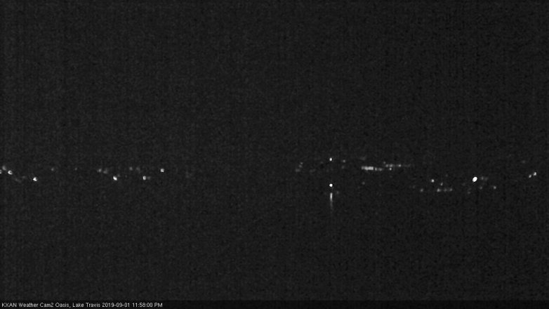 Lake Travis webcam, September 1, 2019 11:00 PM CT