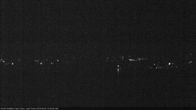 Lake Travis webcam, September 1, 2019 11:05 PM CT
