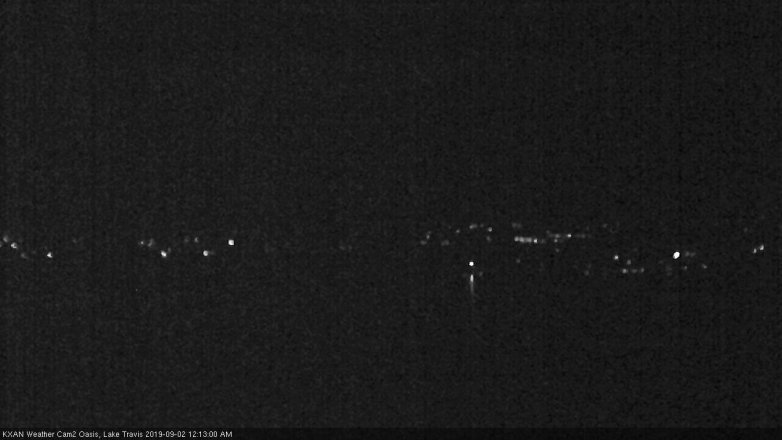 Lake Travis webcam, September 1, 2019 11:15 PM CT