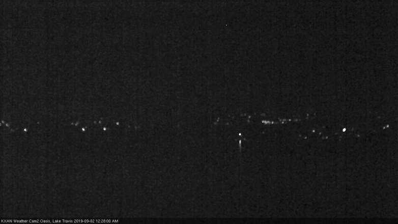 Lake Travis webcam, September 1, 2019 11:30 PM CT