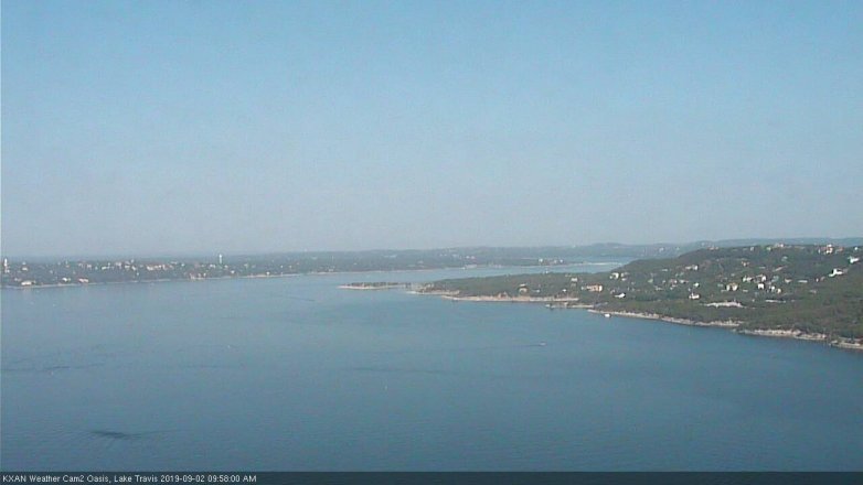 Lake Travis webcam, September 2, 2019 9:00 AM CT