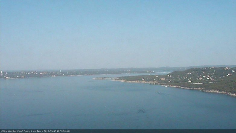 Lake Travis webcam, September 2, 2019 9:05 AM CT