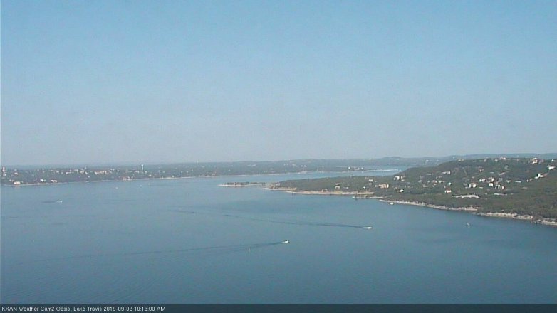 Lake Travis webcam, September 2, 2019 9:15 AM CT