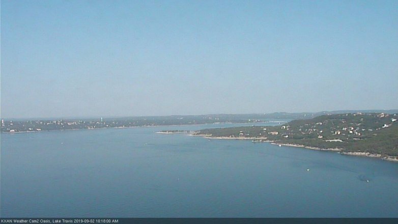 Lake Travis webcam, September 2, 2019 9:20 AM CT