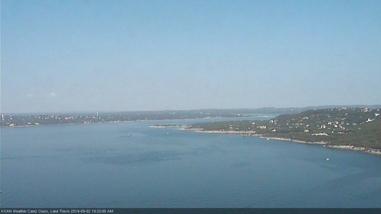 Lake Travis webcam, September 2, 2019 9:35 AM CT