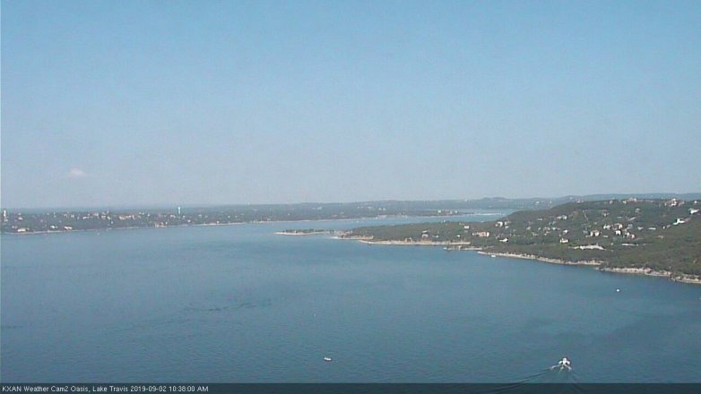 Lake Travis webcam, September 2, 2019 9:40 AM CT