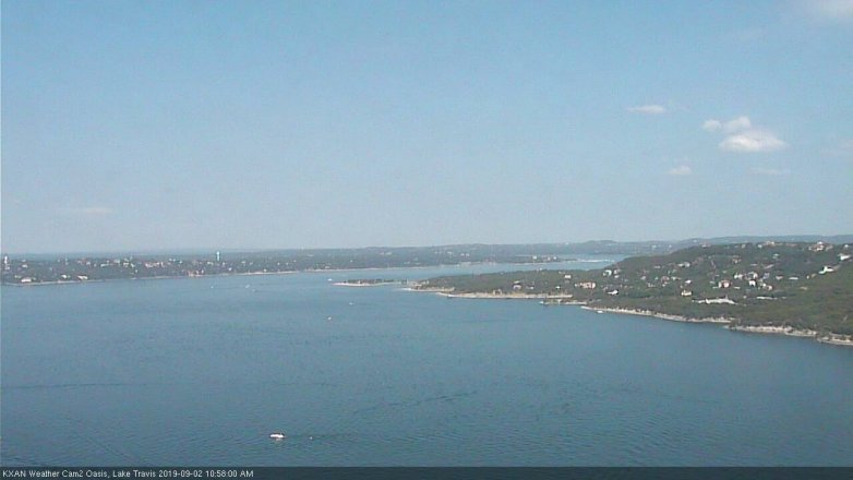 Lake Travis webcam, September 2, 2019 10:00 AM CT