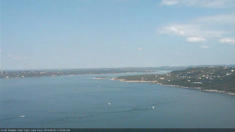 Lake Travis webcam, September 2, 2019 10:05 AM CT