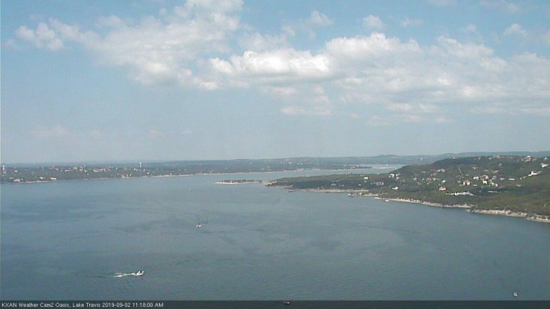 Lake Travis webcam, September 2, 2019 10:20 AM CT