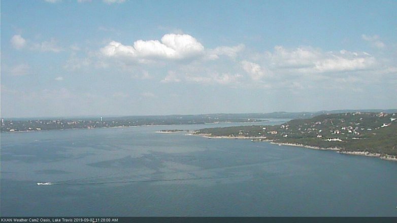 Lake Travis webcam, September 2, 2019 10:30 AM CT