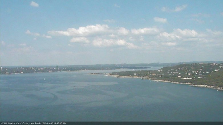 Lake Travis webcam, September 2, 2019 10:45 AM CT