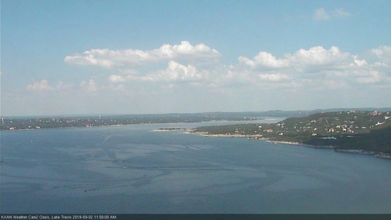 Lake Travis webcam, September 2, 2019 11:00 AM CT