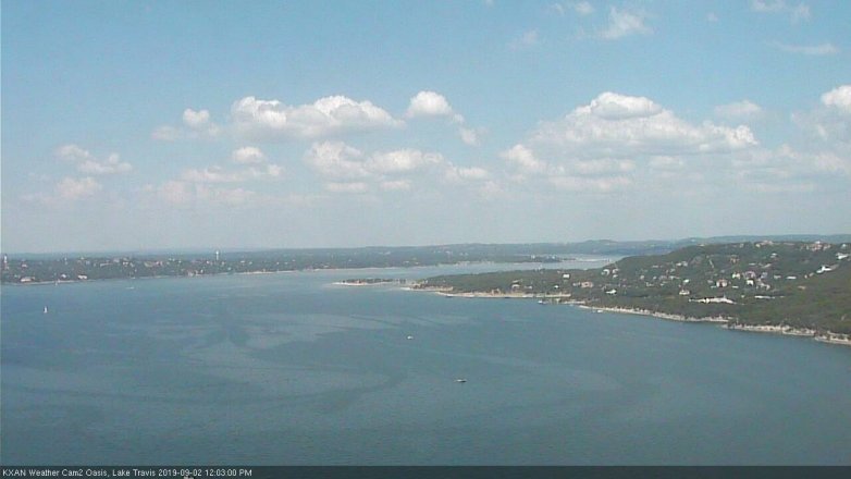 Lake Travis webcam, September 2, 2019 11:05 AM CT