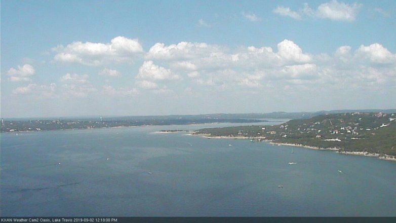 Lake Travis webcam, September 2, 2019 11:20 AM CT