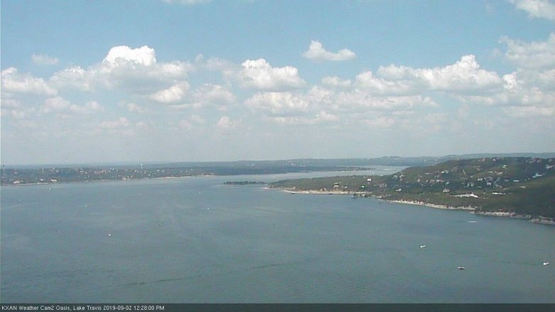 Lake Travis webcam, September 2, 2019 11:30 AM CT