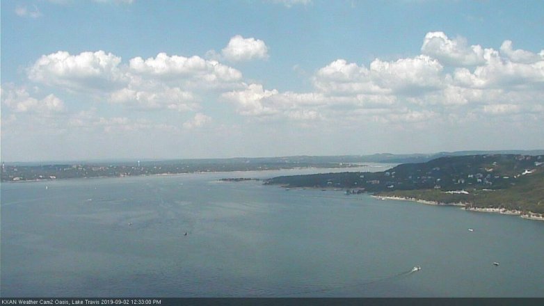 Lake Travis webcam, September 2, 2019 11:35 AM CT