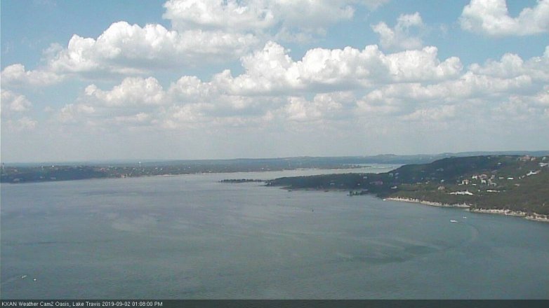 Lake Travis webcam, September 2, 2019 12:10 PM CT