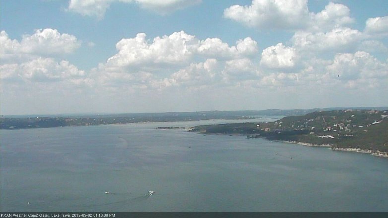 Lake Travis webcam, September 2, 2019 12:20 PM CT