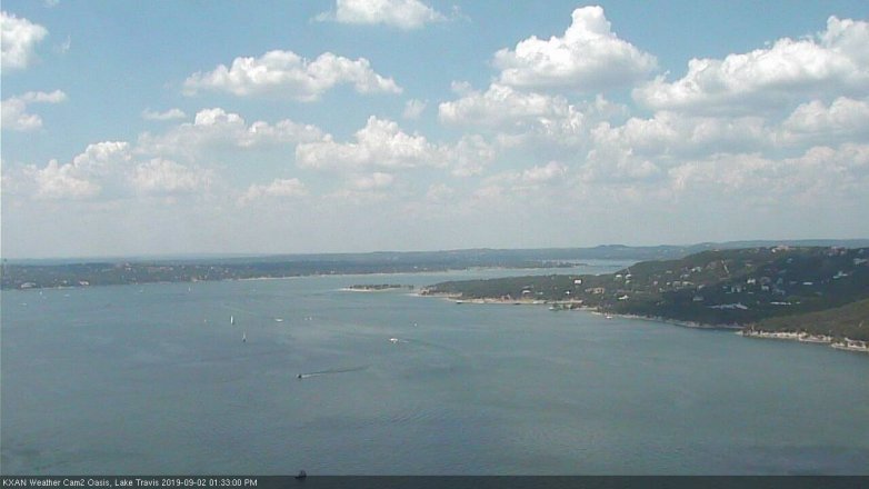 Lake Travis webcam, September 2, 2019 12:35 PM CT