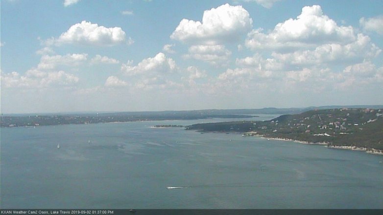 Lake Travis webcam, September 2, 2019 12:40 PM CT