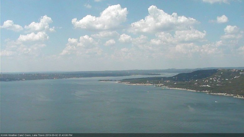 Lake Travis webcam, September 2, 2019 12:45 PM CT
