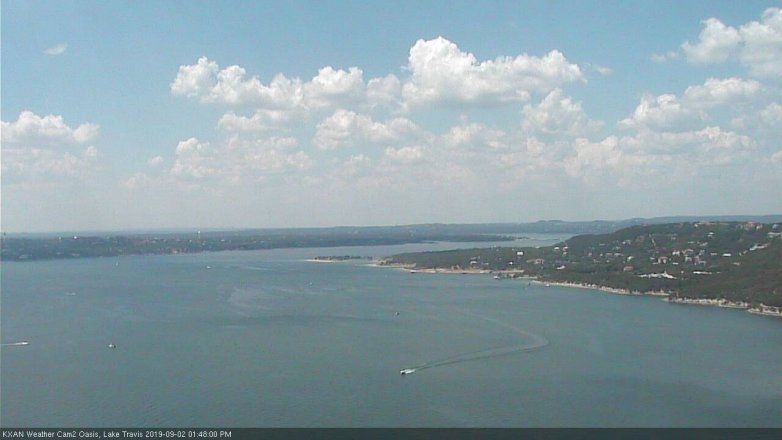 Lake Travis webcam, September 2, 2019 12:50 PM CT