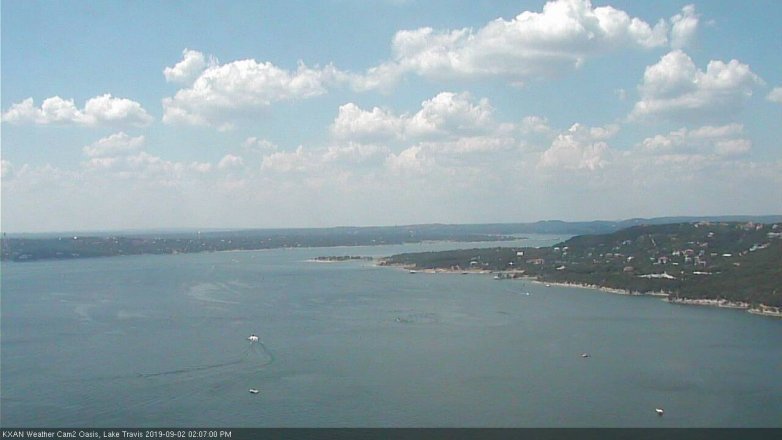 Lake Travis webcam, September 2, 2019 1:10 PM CT
