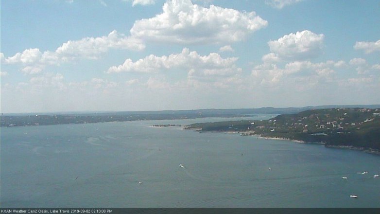 Lake Travis webcam, September 2, 2019 1:15 PM CT