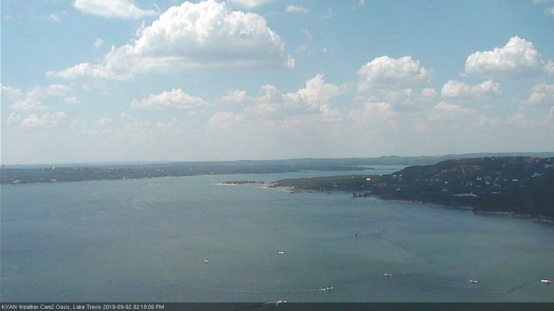 Lake Travis webcam, September 2, 2019 1:20 PM CT