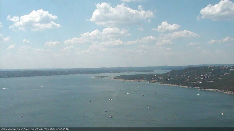 Lake Travis webcam, September 2, 2019 1:50 PM CT