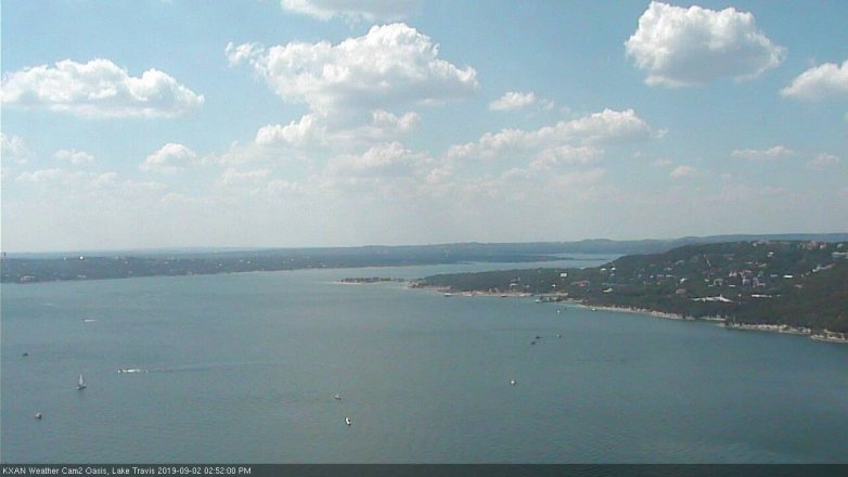 Lake Travis webcam, September 2, 2019 1:55 PM CT
