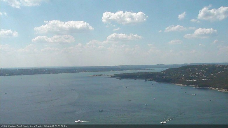Lake Travis webcam, September 2, 2019 2:05 PM CT