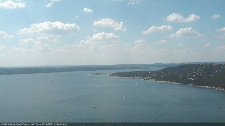 Lake Travis webcam, September 2, 2019 2:10 PM CT