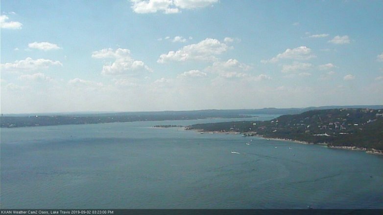 Lake Travis webcam, September 2, 2019 2:25 PM CT