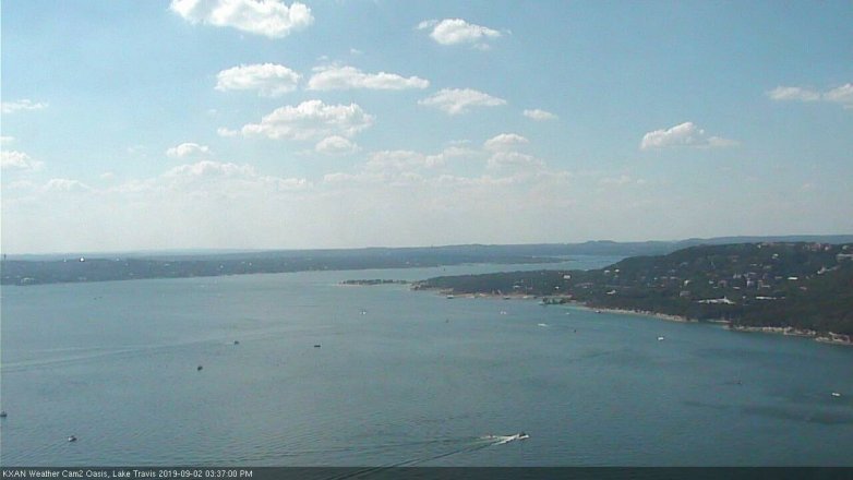 Lake Travis webcam, September 2, 2019 2:40 PM CT