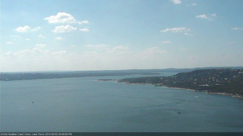 Lake Travis webcam, September 2, 2019 2:50 PM CT