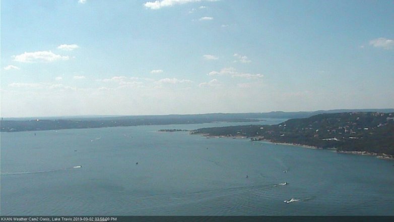 Lake Travis webcam, September 2, 2019 3:00 PM CT