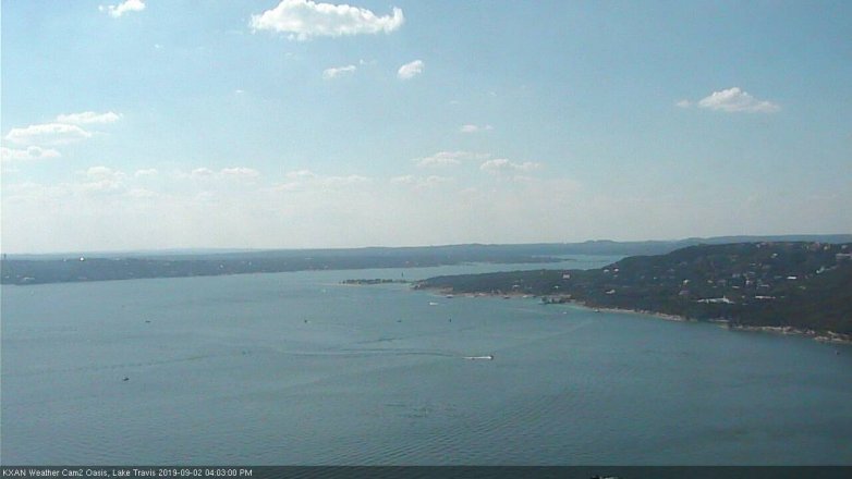 Lake Travis webcam, September 2, 2019 3:05 PM CT