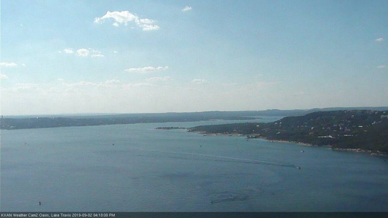 Lake Travis webcam, September 2, 2019 3:20 PM CT