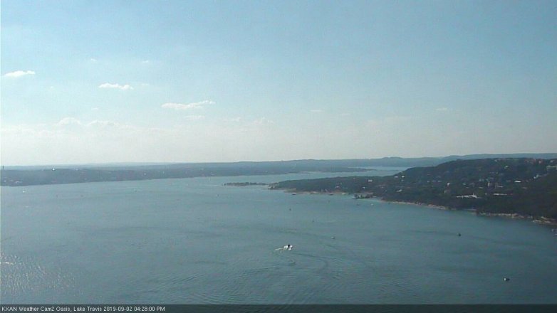 Lake Travis webcam, September 2, 2019 3:30 PM CT