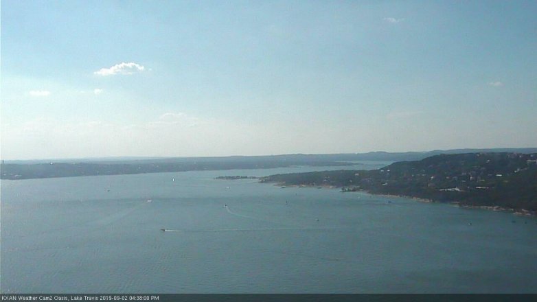 Lake Travis webcam, September 2, 2019 3:40 PM CT