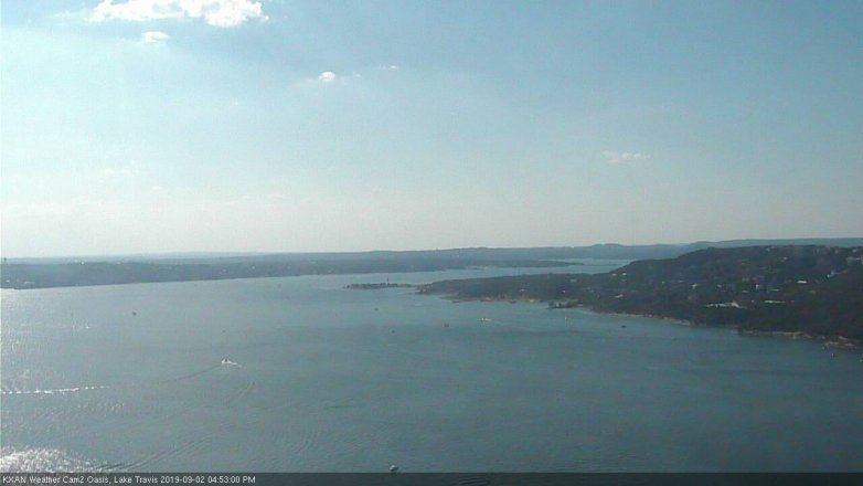 Lake Travis webcam, September 2, 2019 3:55 PM CT