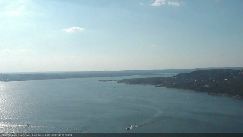 Lake Travis webcam, September 2, 2019 4:05 PM CT